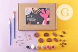 Kit création Boucles d'Oreilles Bois à peindre x3 paires (G9879)