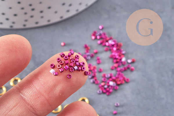 Kit de perles rocaille façon Miyuki Mix violet, x1 (G9191)