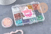 Kit mix de perles 18 couleurs pierre naturelles Lithothérapie x1 (G10956)