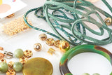 Kit mix de perles vert Oliveira G9135