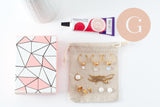 Kit parure de bijoux cabochon pierre naturelle, Coffrets et kits pour la création de bijoux fantaisie DIY, x1 (G9557)