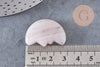Lune quartz rose naturel 29.5mm, quartz rose naturel roulé, pierre semi-precieuse, séance lithothérapie, x1, G5618