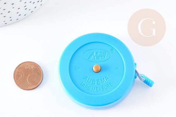 Mètre couturière enrouleur automatique souple 150cm, x1 (G0906)