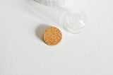 Mini cloche en verre et support en liège 44.5mm, x1 (G1687)