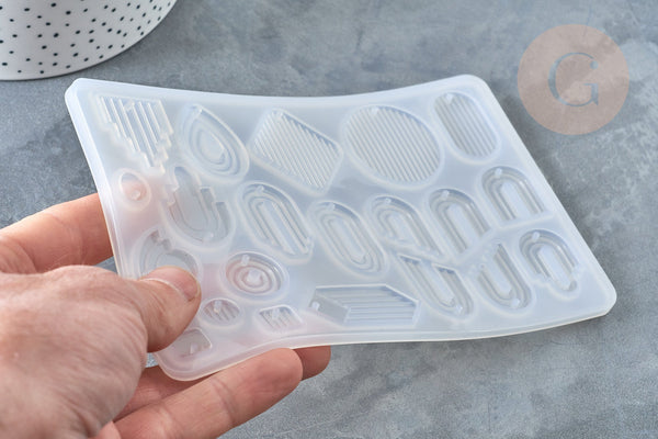 Moule pour fabrication pendentif résine 102x165mm, x1 (G7753)