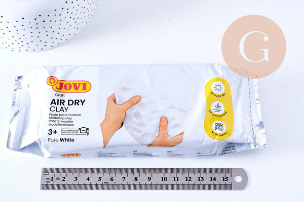 Pâte à modeler Argile autodurcissante Blanc 250-500g, x1 (G10636)