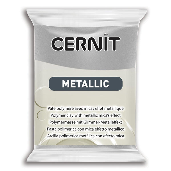 Pâte polymère Cernit METALLIC - Argent x56g (G10472)
