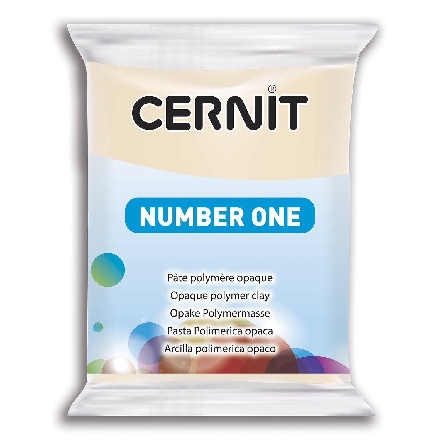 Pâte polymère Cernit Number one opaque - Beige Sahara x56g (G10470)