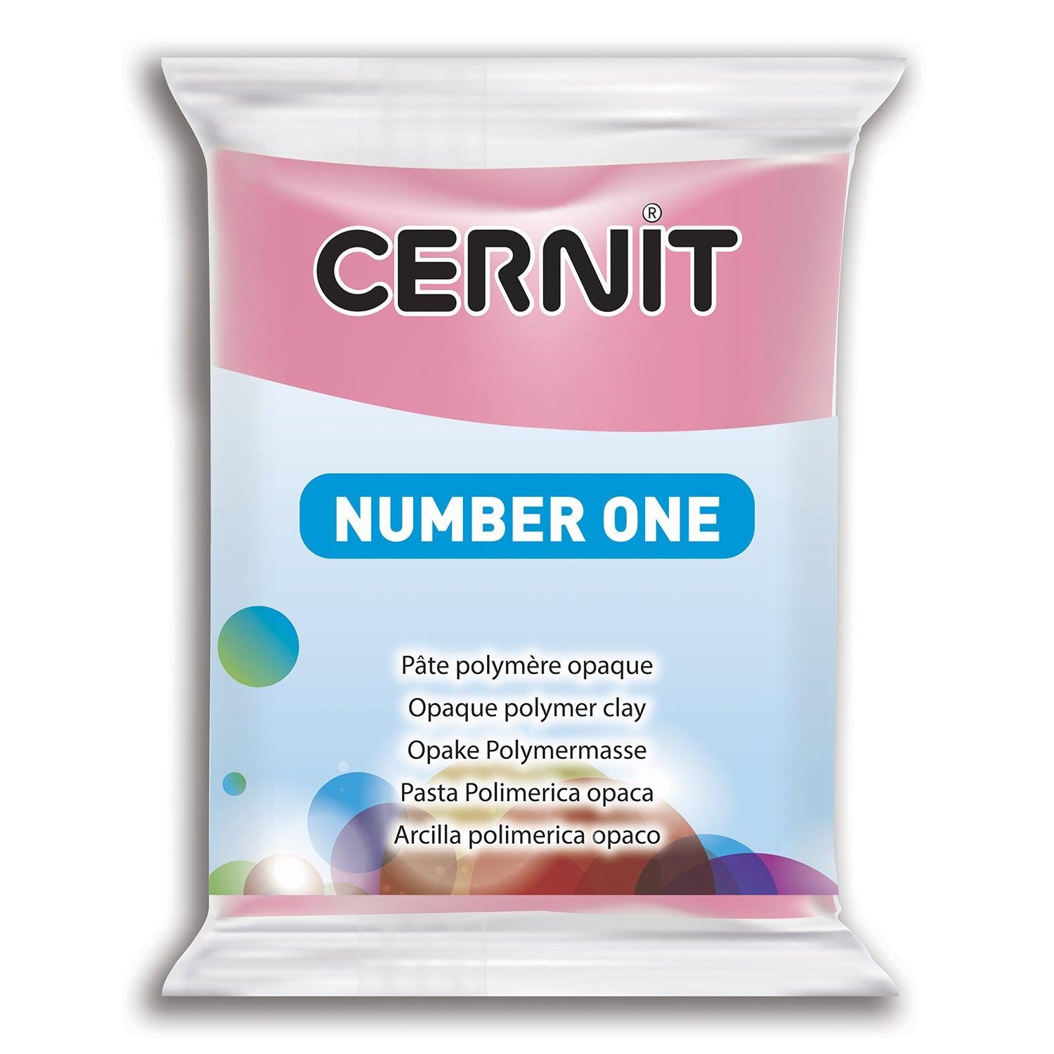 Pâte polymère Cernit Number one opaque - Rose Fuchsia x56g (G10423)