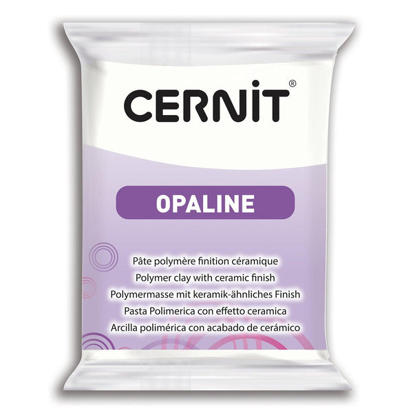 Pâte polymère Cernit OPALINE - Blanc x56g (G10450)