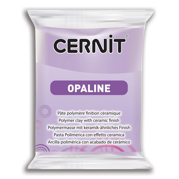 Pâte polymère Cernit OPALINE - Lilas x56g (G10447)