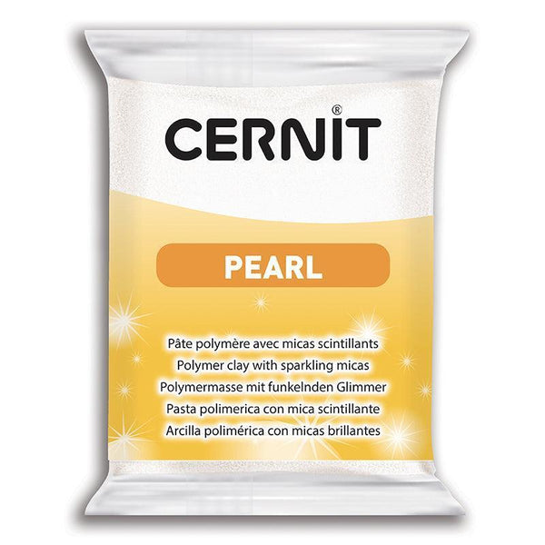 Pâte polymère Cernit PEARL - Blanc nacré x56g (G10463)