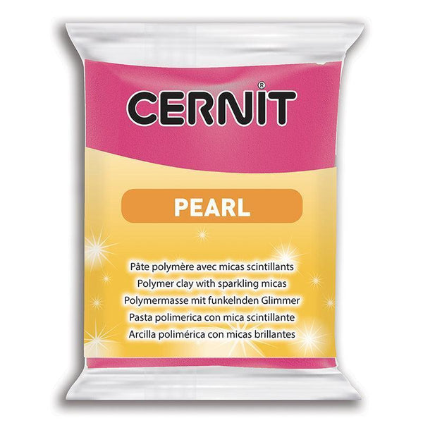 Pâte polymère Cernit PEARL - Magenta nacré x56g (G10461)