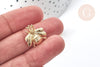 Pendentif Insecte laiton doré abeille 16mm, x1 (G8076)