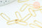 Pendentif Oval connecteur laiton doré 18K 20mm, x5 (G5988)