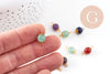 Pendentif connecteur rond pendentif création bijoux pierre naturelle,16mm,x 10 (G4503)