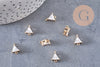 Pendentif connecteur triangle en cristal doré 11x8mm, pendentif en cristal, pendentif en or, cristal coloré, création de bijoux, x1 G5890