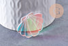 Pendentif coquillage acrylique 25/27.5mm, x2 (G10274)