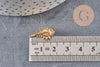 Pendentif coquillage laiton doré 18K 20mm, x1 (G3726)