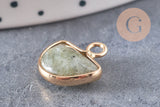 Pendentif demi-cercle labradorite, pendentif bijoux, pendentif pierre,labradorite naturelle,pendentif pierre ,13.5mm, x1-G1085