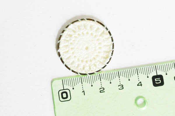 Pendentif dentelle crochet, bijou dentelle bohème, pendentif laiton doré,fleur dentelle dorée,creation bijoux,x 5,30mm-G2301