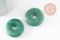 Pendentif donut aventurine verte,pendentif aventurine, aventurine verte naturelle, pendentif pierre cercle,28-30mm, x1 (G2191)