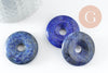 Pendentif donut lapis lazulis 30-31mm, un,pendentif bijoux pierre en lapis lazuli naturel pour la création de bijoux, x1 (G3202)