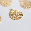 Pendentif fleur filigrane laiton doré 15mm, pendentif dentelle pour creation bijoux x50 G1291