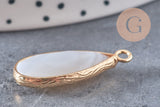 Pendentif goutte agate grise,pendentif bijoux, pendentif agate,pendentif pierre, agate naturelle,agate grise,26mm G5175
