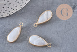 Pendentif goutte agate grise,pendentif bijoux, pendentif agate,pendentif pierre, agate naturelle,agate grise,26mm G5175