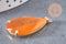 Pendentif goutte agate jaune support doré, pendentif pierre,agate naturelle,agate rouge,création bijoux, pierre naturelle, 32mm, x1 G3547