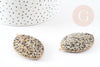 Pendentif goutte jaspe dalmatien pendentif pierre,bijou pierre,pendentif pierre,jaspe naturel,pendentif jaspe,55mm, x1, G0074