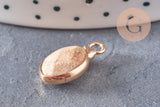 Pendentif goutte jaspe paysage facettes,pendentif pierre,bijou pierre,pendentif pierre, jaspe naturel,17mm, x1 G5236