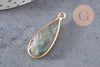 Pendentif goutte labradorite,creation bijou, Pendentif bijoux pierre, pierre naturelle,labradorite nature,création bijoux,32mm, x1 G5423