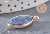 Pendentif goutte lapis lazuli naturel 25mm, x1 (G5212)