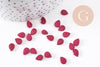 Pendentif goutte nacre naturelle bordeau naturelle 8mm, x10 (G0289)