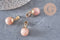 Pendentif goutte quartz fraise naturel 17-19mm, x1 (G3611)