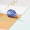 Pendentif goutte sodalite bleue naturelle facettes 25mm,pendentif bijoux, pendentif pierre, x1 (G6242)