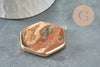 Pendentif hexagone jaspe paysage,pendentif pierre,pendentif collier,pierre naturelle,pendentif jaspe paysage naturel,45mm, x1 G2381
