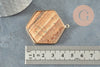 Pendentif hexagone jaspe paysage,pendentif pierre,pendentif collier,pierre naturelle,pendentif jaspe paysage naturel,45mm, x1 G2381