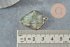 Pendentif hexagone labradorite, pendentif pierre,pendentif collier,pierre naturelle,pendentif labradorite Naturelle,30mm, x1 G2310
