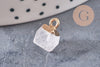 Pendentif hexagone quartz ,pendentif pierre cristal de roche naturel,pendentif quartz ,11mm, x1 G7866