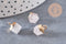 Pendentif hexagone quartz ,pendentif pierre cristal de roche naturel,pendentif quartz ,11mm, x1 G7866