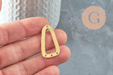 Pendentif laiton doré ovale texturé, breloques laiton brut ,pendentif bijoux,sans nickel, géométrique,33mm, x2 (G3234)