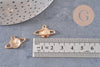 Pendentif médaille planète zamac doré 13.5mm, x1 (G10553)