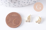 Pendentif note de musique laiton doré 8.5mm, x1 (G10611)