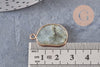 Pendentif ovale labradorite,Pendentif pour bijoux, pendentif pierre,pierre naturelle, pendentif gris, labradorite naturelle,25mm, x1, G1139