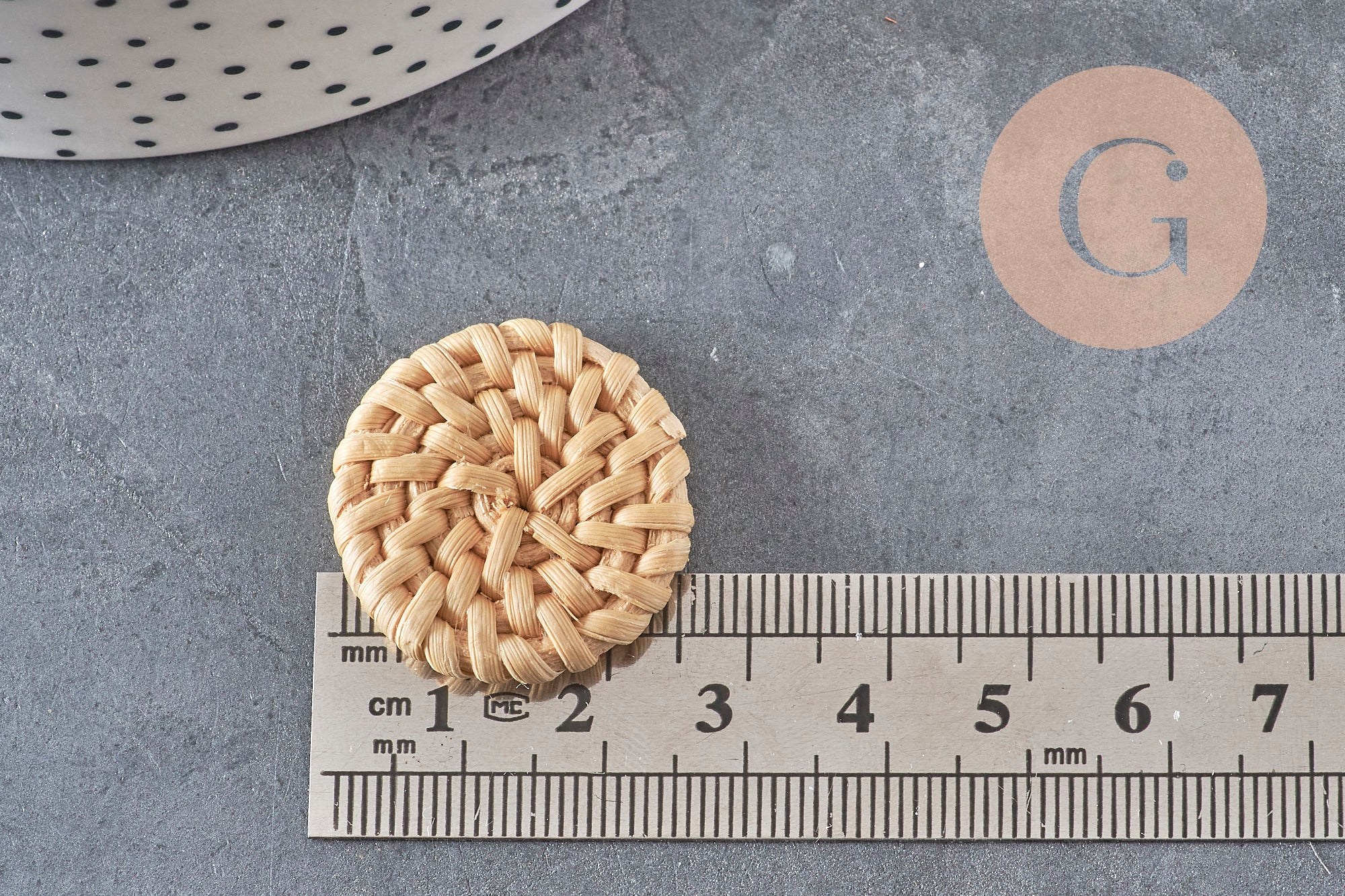 Colgante de mimbre trenzado natural, suministros creativos, cuenta de madera, cuenta de mimbre, cuentas geométricas, 19-25 mm, X2 G2439