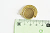 Pendentif rotatif lune pour cabochon zamac doré 30.5mm, bijou mobile création , x1 (G5323)