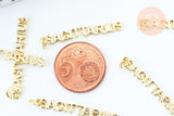Pendentif signe Sagittaire laiton doré 18k,sans nickel,création bijoux astrologique ,pendentif horoscope,34mm, x1 (G6051)